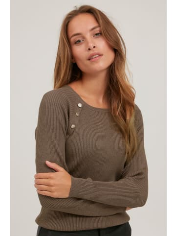 PULZ Jeans Strickpullover in braun