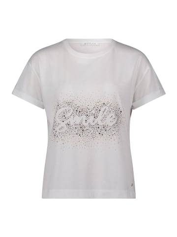BETTY & CO Casual-Shirt mit Aufdruck in Patch White/Brown