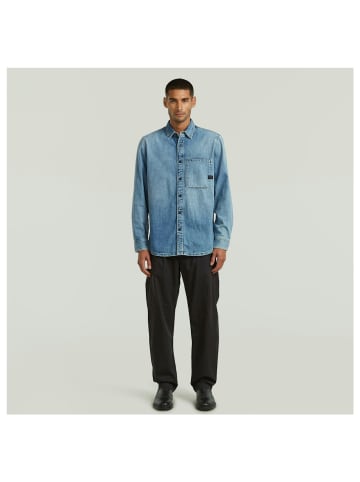 G-Star Raw Langarmhemd in antique blue kyanite