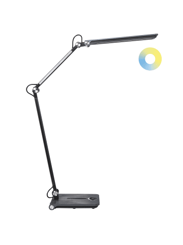 Beliani Tischleuchten AQUILA in Grau - (W) 20 x (H) 107 x (L) 20 cm