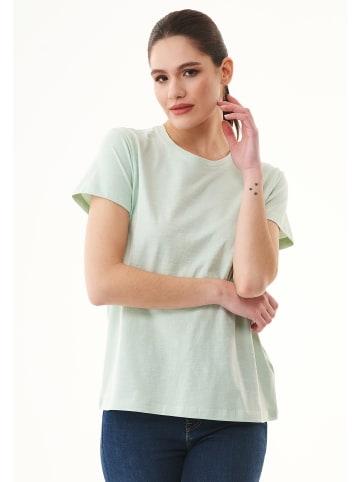 Organication T-Shirt "WCASUAL001" in Aquagrün