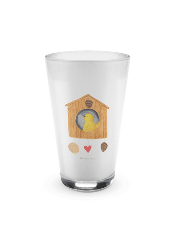 Mr. & Mrs. Panda Teeglas Vogel Haus ohne Spruch in Transparent