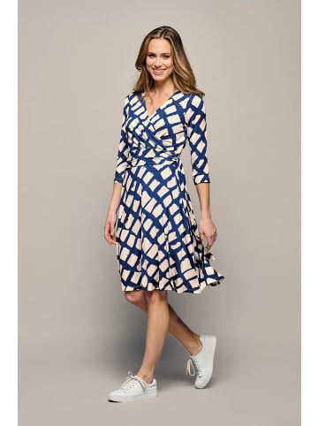 Mart Visser Kleid mit Lowie-Print Kobalt / Sand