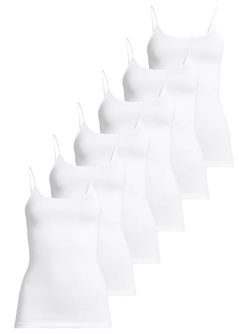 Conta Spaghetti Top Modal in Weiß