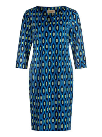 CARTOON Casual-Kleid mit Muster in Blau/Grün