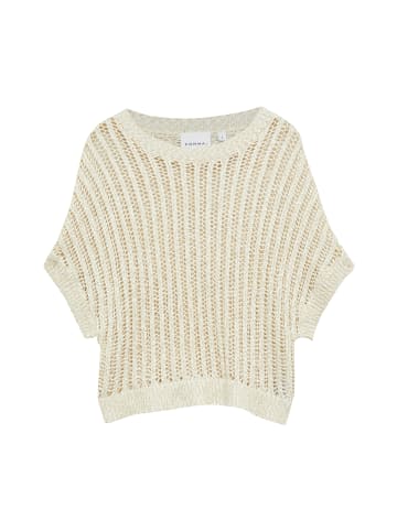 comma Grobstrickpullover in beige silber - 0001