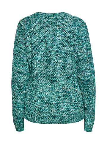 IZIA Damen Strick Pullover in Blau Mehrfarbig