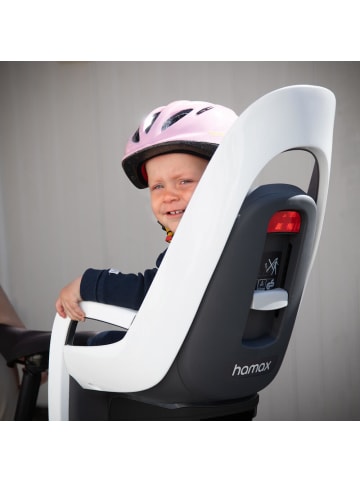 Hamax Hamax Caress Fahrradkindersitz inkl. Gepäckträger-Adapter - Farbe: Grey / White / Black