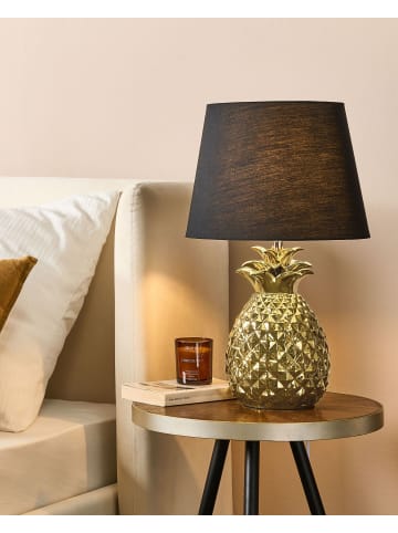 Beliani Kinderleuchten PINEAPPLE in Gold/Schwarz - (W) 32 x (H) 52 x (L) 32 cm