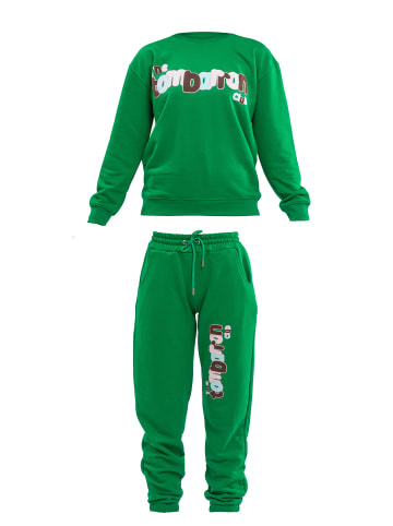 Tom Barron Overall SWEATSHIRT AND PANTS SETS in grün