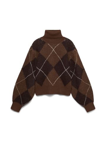Vero Moda Strickpullover in Cocoa Brown