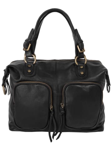 Forty degrees Handtasche in schwarz