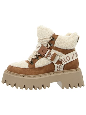 Buffalo Schnürstiefelette in beige
