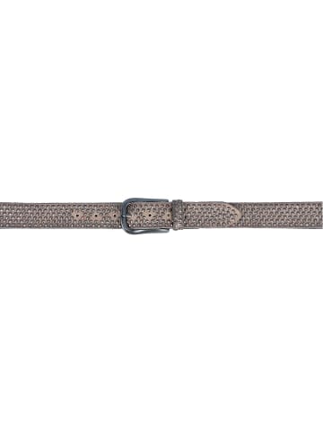 b.belt Nietengürtel Leder in taupe