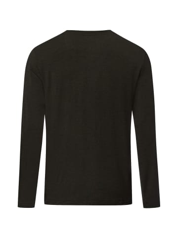 Hanro Longsleeve Casuals in earthy ink melange