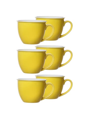 Ritzenhoff & Breker 6er Set Jumbotassen Doppio 350 ml in Gelb