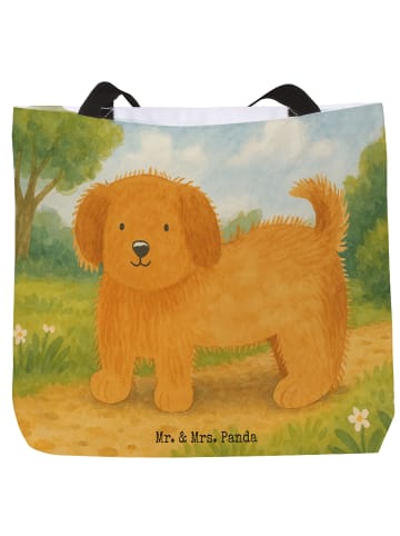 Mr. & Mrs. Panda Tasche Hund Flauschig Design ohne Spruch in Weiß