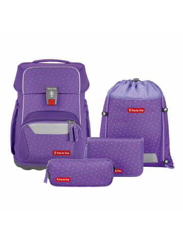 Step by Step Basis Schulranzen-Set 4-teilig in Set „Purple Konfetti