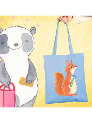 Mr. & Mrs. Panda Laptoptasche Eichhörnchen Blume ohne Spruch in Sky Blue