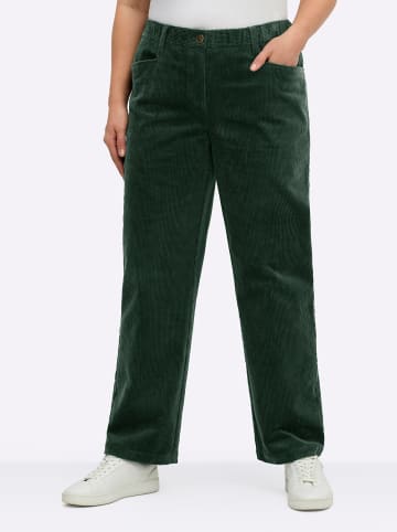sheego Cordhose in moos