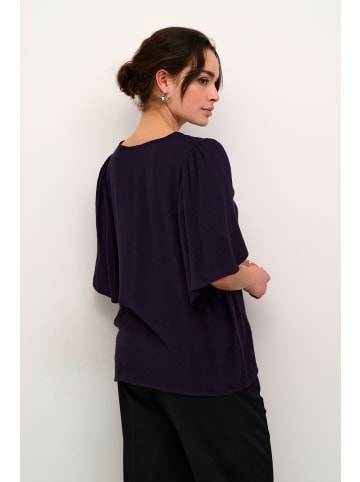 Kaffe Kurzarm-Bluse KAmina Loose fit in Dawn Purple
