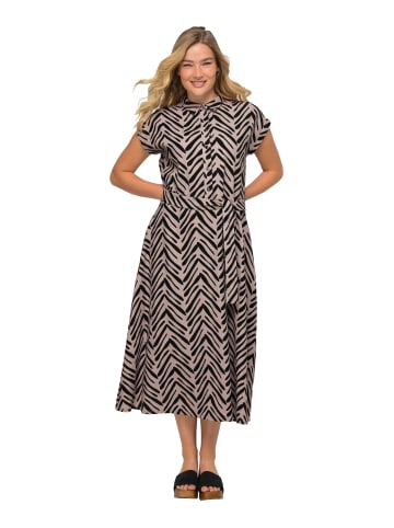 LAURASØN Midikleid in helles mokka