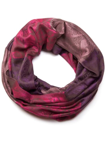 styleBREAKER Loop Schal in Violett-Pink-Rosa