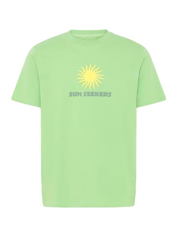 BLEND Rundhalsshirt BHKarter in Grün