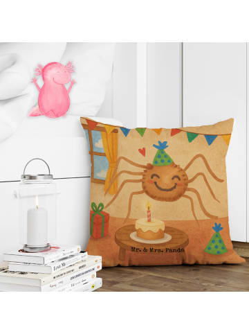 Mr. & Mrs. Panda Kopfkissen 40x40 Spinne Agathe Party Design ohn... in Weiß