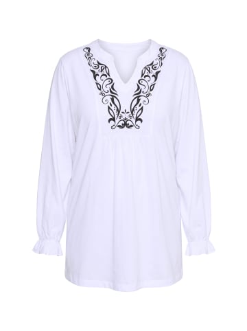 MIAMODA Longshirt in schneeweiß