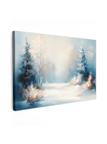 MuchoWow Leinwand bilder Winterwald (BxH)
