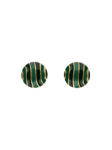NAEMI Women Earrings in Gold Green Black