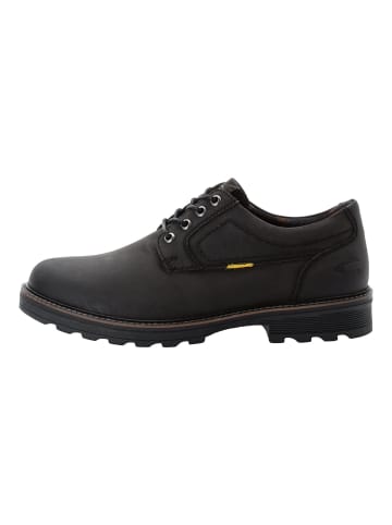 Camel Active Oxford Schnürschuhe aus echtem Leder in Schwarz