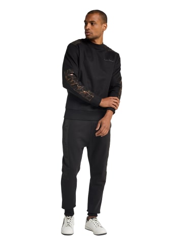 Carlo Colucci Sweatshirt Dapunt in Schwarz