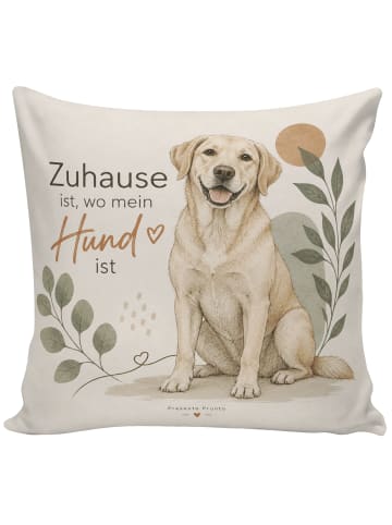 Mr. & Mrs. Panda Sofakissen Hund Skandinavisch Design mit Spruch in Weiß
