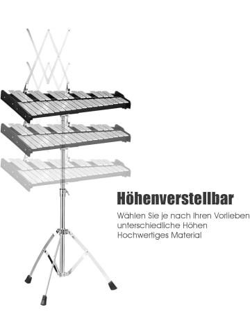 COSTWAY Glockenspiel Set in Schwarz