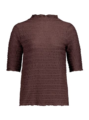Betty Barclay Strukturshirt mit Stehkragen in Muskat