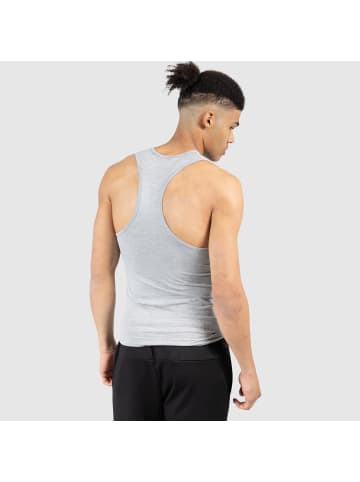 SMILODOX Tank Top Trevor in Grau Melange