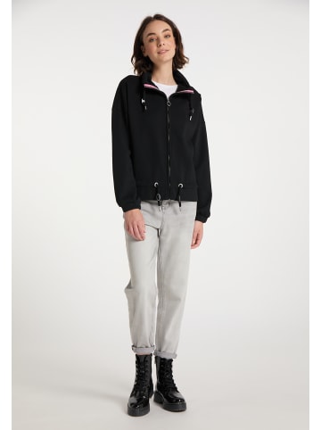 myMo Damen Sweatjacke in Schwarz