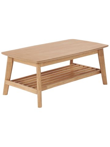 Beliani Couchtisch TULARE in Braun - (W) 55 x (H) 42 x (L) 100 cm