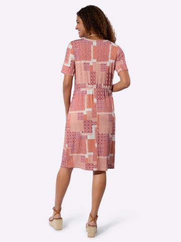 WITT WEIDEN Jersey-Kleid in champagner-papaya-bedruckt