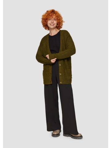 QS Strickjacke langarm in Olive