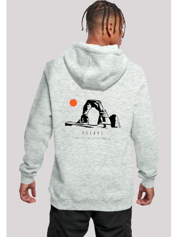 F4NT4STIC Hoodie Escape Discover the World Savannah in grau meliert