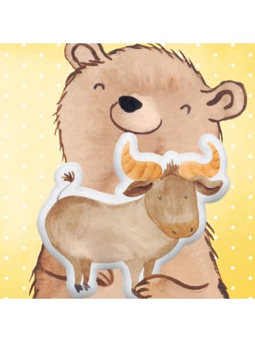 Mr. & Mrs. Panda tierform kissen Sternzeichen Stier ohne Spruch in Weiß