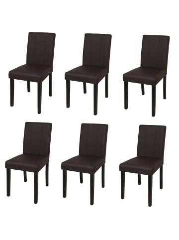 MCW 6er-Set Esszimmerstuhl O65d, Braun