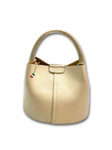 Florence Leder Umhängetasche Florence Tasche beige ca. 26cm