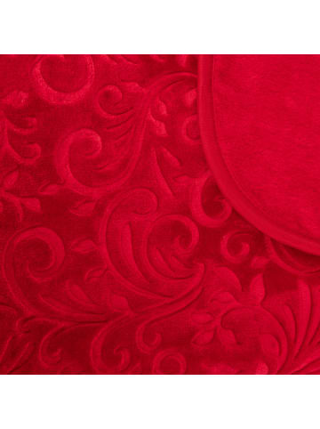 Traumschloss Deluxe Design Wohndecke Paisley in rot