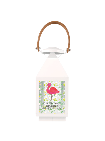 Mr. & Mrs. Panda Teelichthalter Flamingo Classic mit Spruch in Transparent