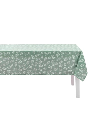Douceur d’Intérieur Rechteckige Tischdecke NAYA SAUGE in Grün, (B) 145 x (H) 0,2 x (L) 240 cm