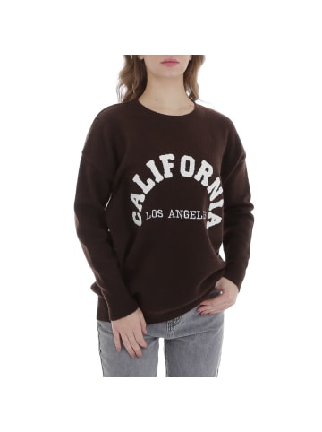Ital-Design Pullover in Braun